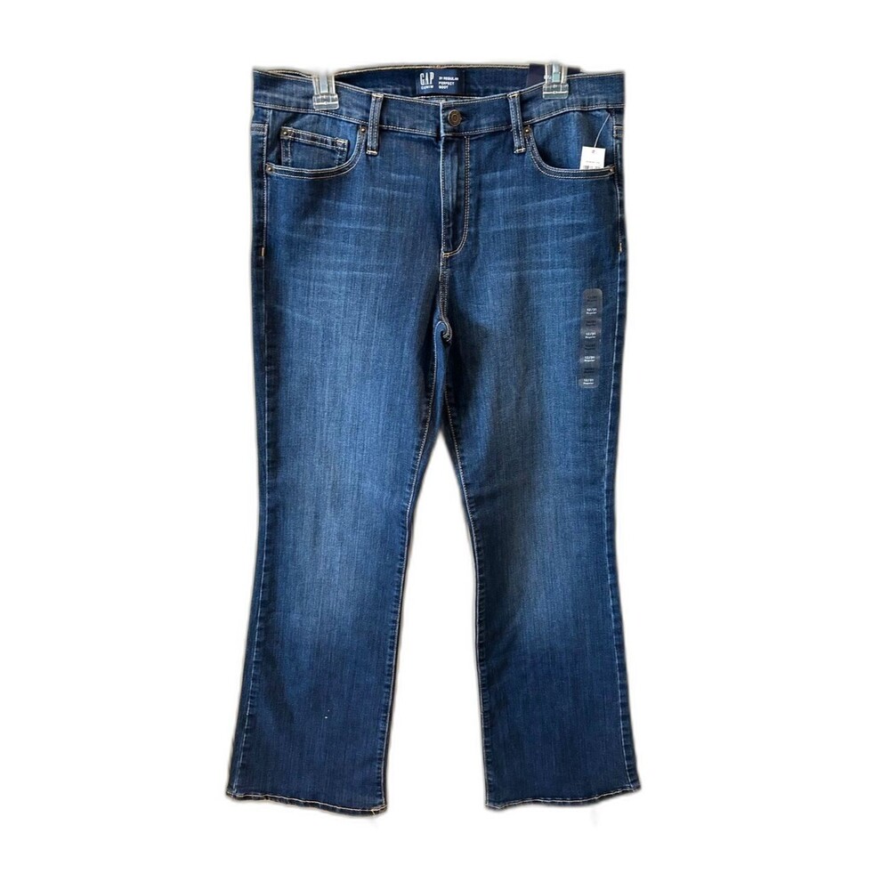 GAP Women's Dark Indigo Stretch Denim Bootcut Jeans - Size 12 - NWT